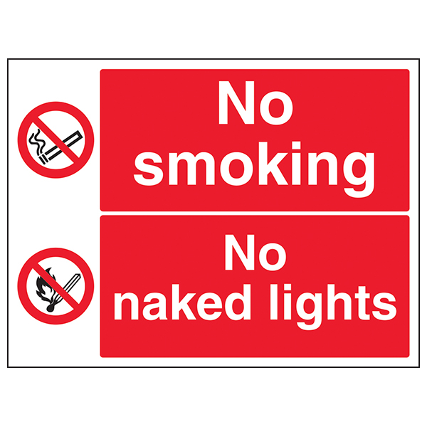 No Smoking No Naked Lights Hazard Signs Safety Signs Safety Signs