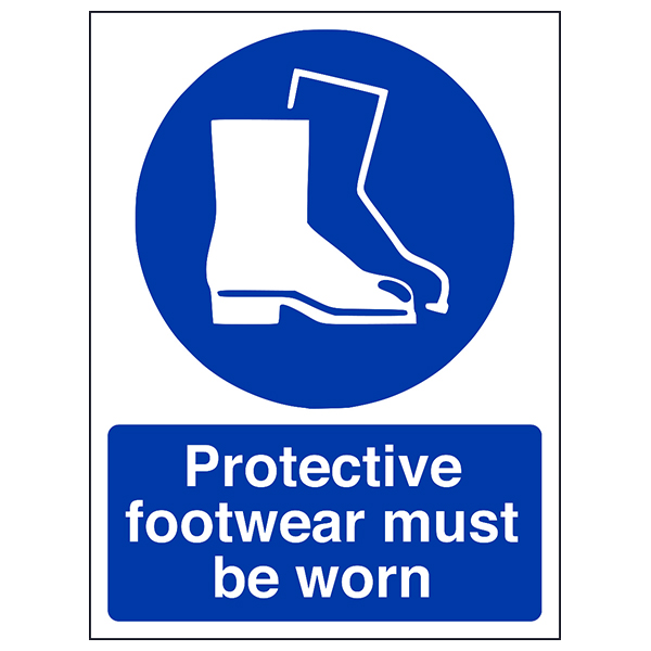 Protective Footwear Must Be Worn Portrait