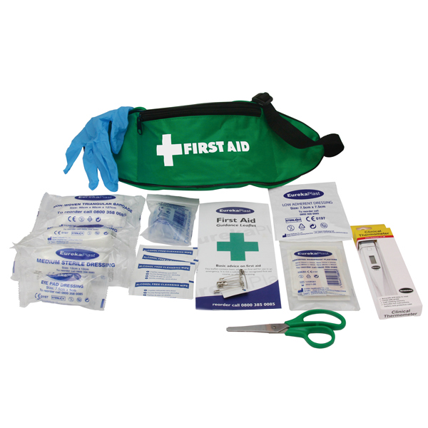 First Aid Bum Bag (Green), Empty | Empty Bags | Safety First Aid