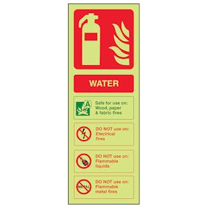GITD Water Extinguisher ID - Portrait