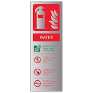 Aluminium Effect - Water Fire Extinguisher