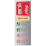 AFF Foam Fire Extinguisher - Aluminium Effect