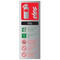 Aluminium Effect - CO2 Fire Extinguisher