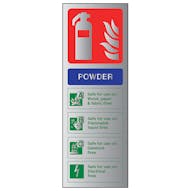 Aluminium Effect - Powder Fire Extinguisher