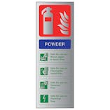 Powder Fire Extinguisher - Aluminium Effect
