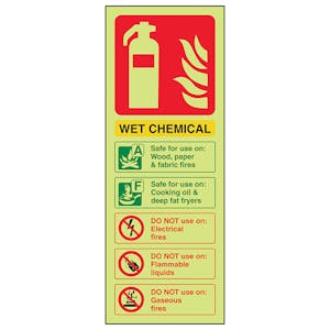 GITD Wet Chemical Extinguisher ID - Portrait