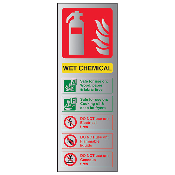 Wet Chemical Fire Extinguisher - Aluminium Effect | Fire Extinguisher ...