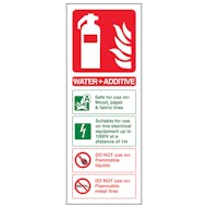 Water + Additive Fire Extinguisher