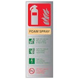 Foam Spray Safe For Electrical Fire Extinguisher - Aluminium Effect