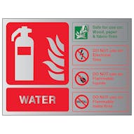 Aluminium Effect - Water Fire Extinguisher - Landscape