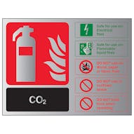 Aluminium Effect - CO2 Fire Extinguisher - Landscape