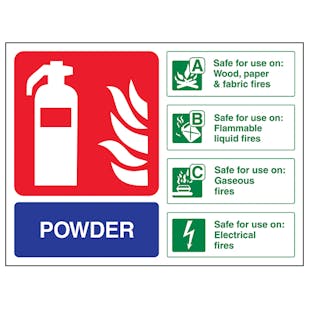 Powder Fire Extinguisher - Landscape