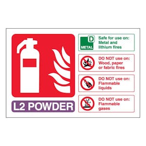 L2 Powder Fire Extinguisher - Landscape