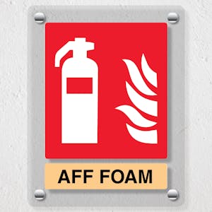 General AFF Foam Fire Extinguisher - Acrylic Sign