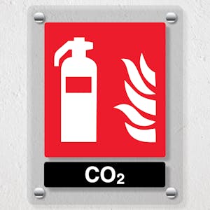 General CO2 Fire Extinguisher - Acrylic Sign
