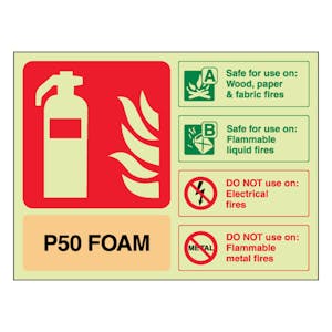 GITD P50 Foam Extinguisher - Landscape