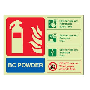 GITD BC Powder Extinguisher - Landscape