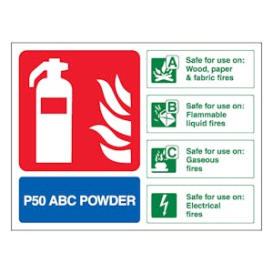 P50 ABC Powder Extinguisher - Landscape