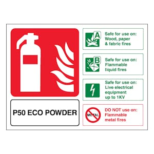 P50 Eco Powder Extinguisher - Landscape