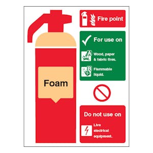 Foam Fire Extinguisher Fire Point - Portrait