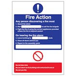 A4 - Fire Action - Any Person Discovering A Fire