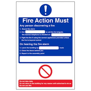 Fire Action - Any Person Discovering A Fire/Nearest Telephone