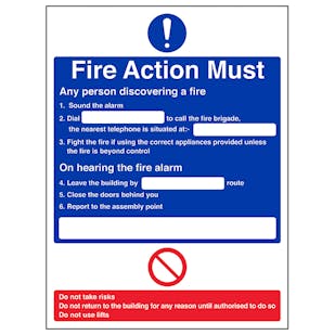 Fire Action - Any Person Discovering A Fire/Nearest Telephone