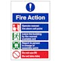 4 Point Fire Action Notice - Do Not Use Lift