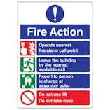A4 - 3 Point Fire Action Notice