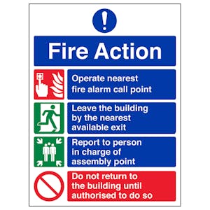 4 Point Fire Action Notice