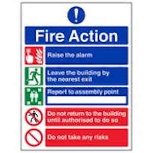 Eco-Friendly Fire Action Notices