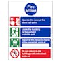 4 Point Fire Action Notice/Operate Nearest Fire Alarm