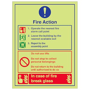 GITD Fire Action - In Case Of Fire Break Glass