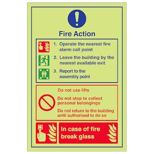 GITD Fire Action - In Case Of Fire Break Glass
