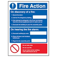 Fire Action - On Discovery Of A Fire/Only Attempt