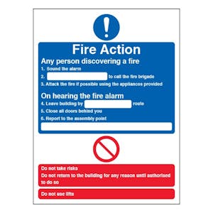 Fire Action - Portrait
