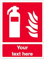 Custom Fire Extinguisher Safety Sign