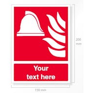 Custom Firefighting Equipment Safety Sign