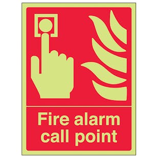 GITD Fire Alarm Call Point - Portrait