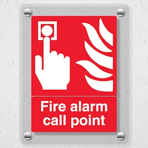 Fire Alarm Call Point - Portrait - Acrylic Sign
