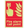 GITD Fire Alarm Call Point - Portrait