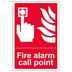 Fire Alarm Call Point - Portrait - Removable Vinyl