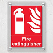 Fire Extinguisher - Portrait - Acrylic Sign