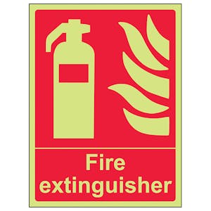 Glow In The Dark Fire Equipment Signs