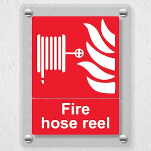 Fire Hose Reel - Portrait - Acrylic Sign