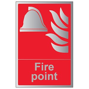 Fire Point - Portrait - Aluminium Effect
