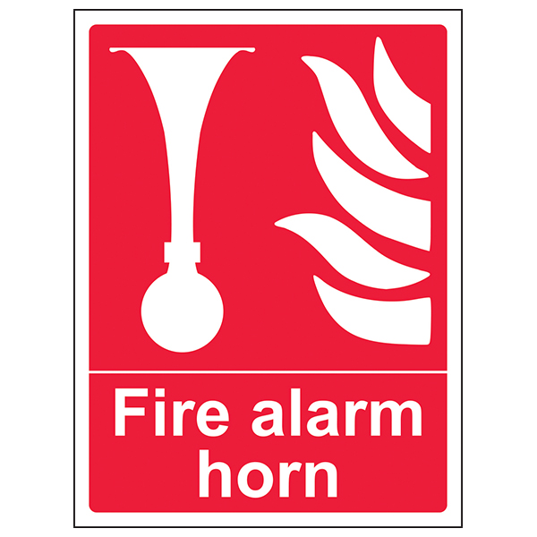 Fire alarm horn Safety sign 