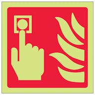 Glow In The Dark Fire Equipment Signs