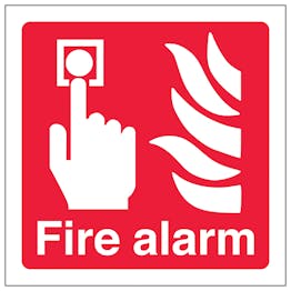 Fire Alarm Symbol - Super-Tough Rigid Plastic