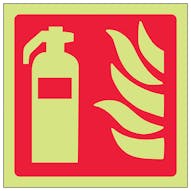 GITD Fire Extinguisher Symbol